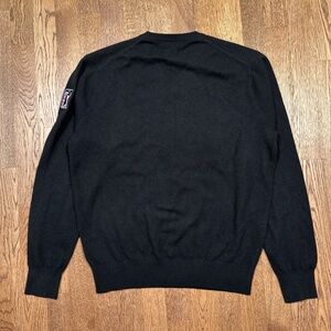 Peter Millar Pure Cashmere PGA Tour Embroidered Logo V Neck Sweater Mens Medium